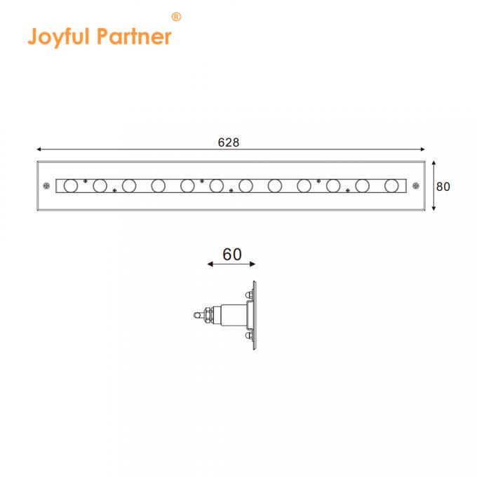 Alta qualidade retangular brilhante feixe assimétrico IP68 SS316L luz subaquática linear máquina de lavar parede LED piscina luz 6