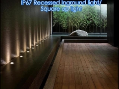 Lâmpadas de piso LED externas subterrâneas ajustáveis para caminhada