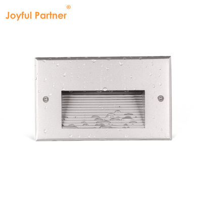 Quadrado IP65 LED Recessed Wall Light 12V 24V Quente Branco LED Escalão Luz de Parede