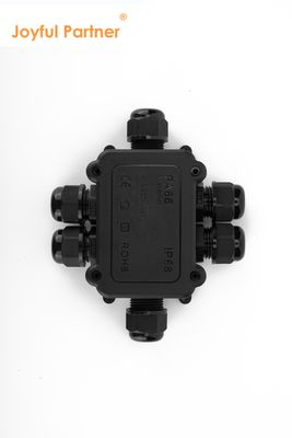 Caixa de junção elétrica à prova d'água para cabos de nylon IP68 para exteriores, conector de 2/3/4/5/6 vias, caixa de plástico