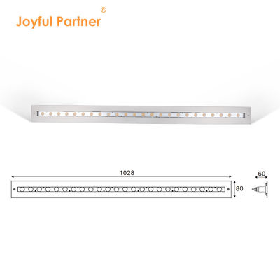 Lâmpada de piscina linear subaquática IP68 48W RGB aço inoxidável 316