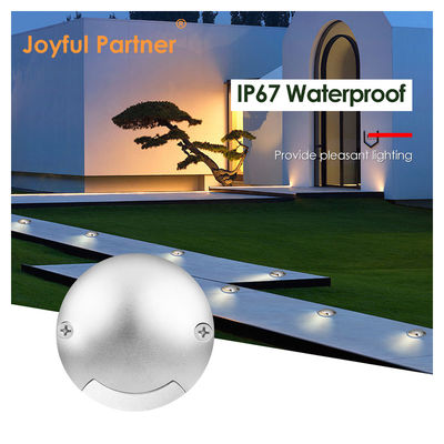 Emitente lateral Recessed Inground Light Round Low Voltage DC 24V 3000K IP67 Cold White Aluminium Housing