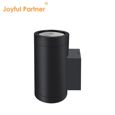 Lâmpada de parede exterior montada para cima e para baixo de liga de alumínio extrudida 3000-6000K 18W 24W lâmpada de parede exterior Cob LED Cor Negra