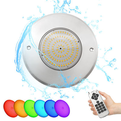 Luzes de piscina LED submersíveis DC12V Voltagem constante 10W DIA160 * 7,5MM Com controle remoto APP