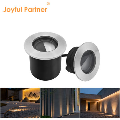 Luz Enterrada LED para Exterior com Tampa Frontal em Aço Inoxidável 316, Impermeável IP67, LED Cree de 4W, Diâmetro 80MM