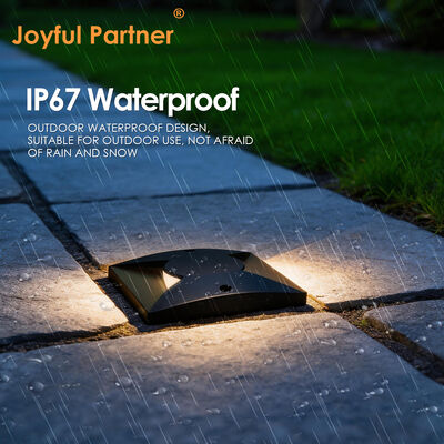 Luzes de Caminho Emissoras Quadradas com Lados SMD2835 LED 100*100MM Alumínio Puro 6063 24VDC Classificação IP67