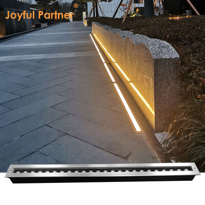 Luz Linear Subterrânea de LED 12W 24W 48W DC24V 1000MM 1Metro Aço Inoxidável316 IP67 Tipo Embutido