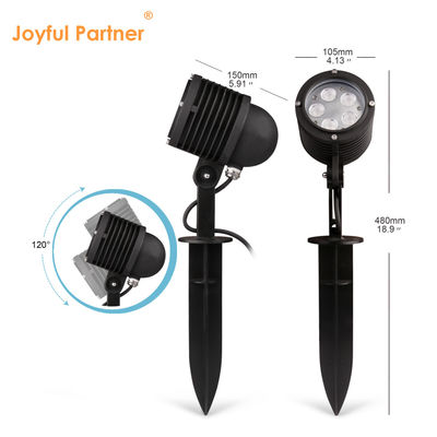 Luz de jardim LED de ângulo ajustável 2700k - 6500k IP65 Projector de luz de árvore exterior