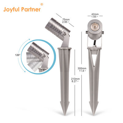 LED Spike 1w 2w 3w Outdoor Garden Spotlight Yard Landscape Light para gramado de árvore