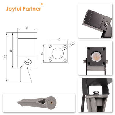 IP65 LED Garden Spot Light Outdoor Lawn Square LED Spike Spotlight