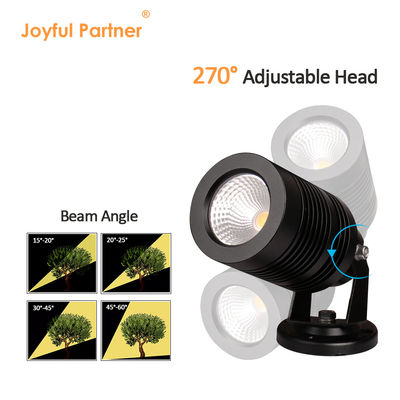 Lâmpada LED branca quente de jardim regulavel IP65 à prova de água
