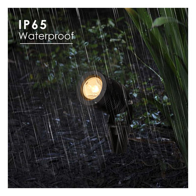 Lâmpada LED branca quente de jardim regulavel IP65 à prova de água