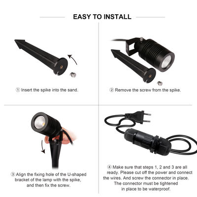 Lâmpadas de jardim LED de alumínio IP66