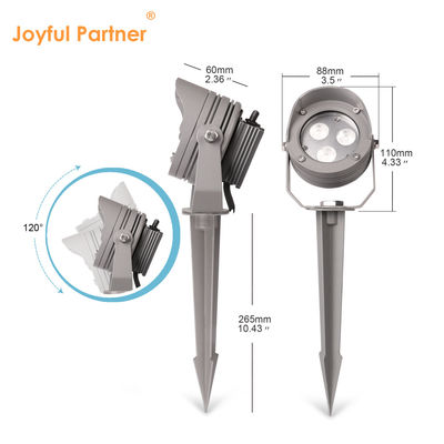 IP65 12V DC Dimming Decorative LED Spotlight Lâmpada de paisagem exterior de alumínio