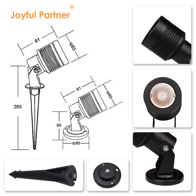 Iluminação de jardim de ângulo ajustável para cima para baixo 6W 10W Quadrado Iluminação exterior de solo