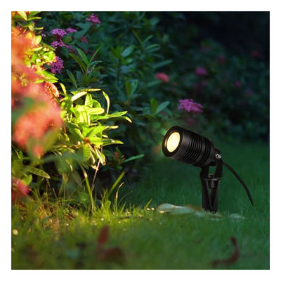 3000K 10W Lâmpadas de jardim ao ar livre Luzes de trilho LED ajustáveis IP65 à prova de água