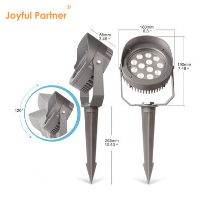 DMX512 Luz de árvore LED colorida para o exterior 12W 24W 36W IP65 Rgb Spike Lights