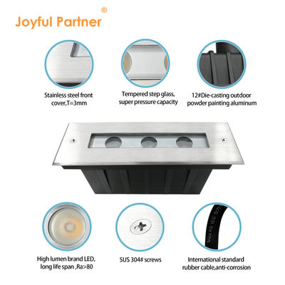 Lâmpada subterrânea impermeável enterrada DC 24V LED Iluminação de jardim exterior
