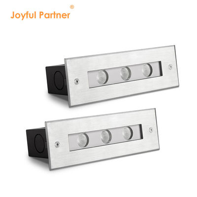 Lâmpada subterrânea impermeável enterrada DC24V 3X1W LED monocolor CREE/OSRAM LED