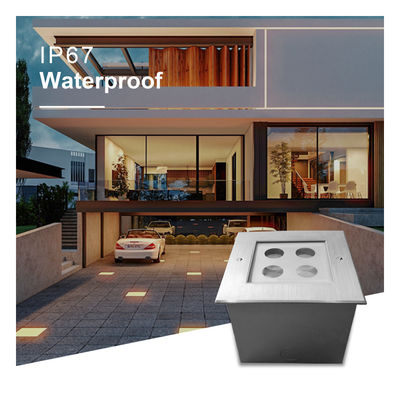 12V DC LED de piso de passo luz subterrânea exterior IP67 enterrado 3W 4W 8W