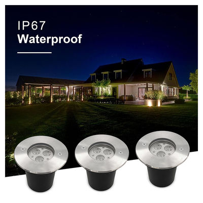 Luz LED exterior interna DIA108MM 3000k Branco quente embutida em terra IP67