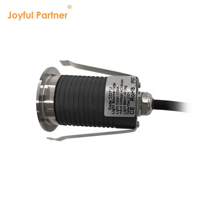 Mini Deck Light 12V 24V 1W 2W LED Single Color DIA 38MM Para jardim quadrado