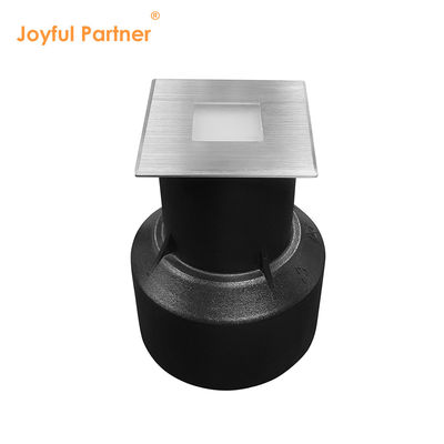IP67 Iluminação LED em solo 1W 2W 3W Recessed Tipo Quadrado SS Cover Frosted Glass Sem Lente