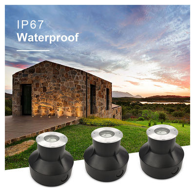 1W 3000k LED Branco Quente Luz Subterrânea IP67 Enterrado em Iluminação Recessada no Solo