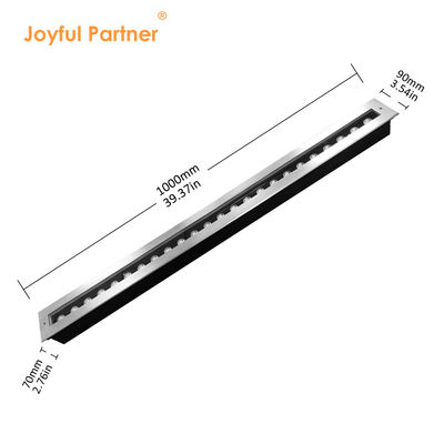 Iluminação de escada linear IP67 à prova d'água 1000mm LED Luzes de solo retalhadas