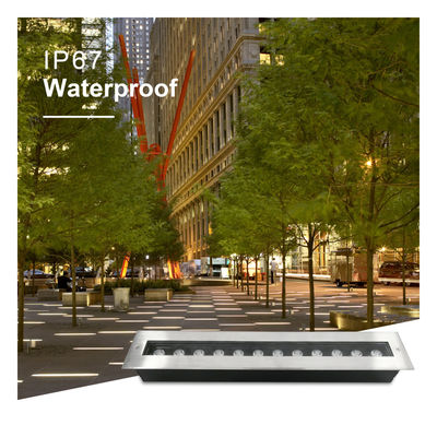 Luminária Embutida no Solo 500MM Comprimento IP67 Corpo da Lâmpada em Aço Inoxidável 316 Para Projeto de Jardim