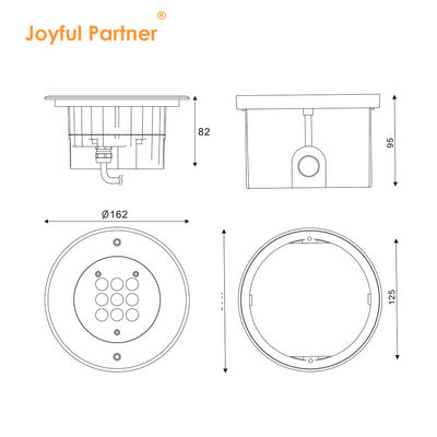 Alumínio LED Luminárias Exteriores no Solo Luminárias Subterrâneas