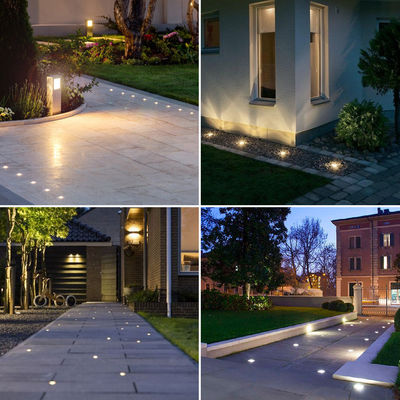 Iluminação de piso pequeno de aço inoxidável 1W 2W 3W Lâmpadas LED subterrâneas