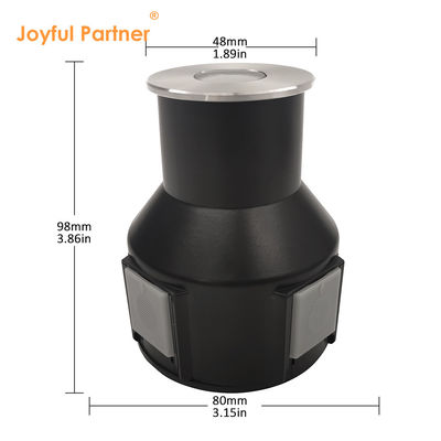 3W IP67 Recessed Round Deck Light 316 Cobertura frontal de aço inoxidável DIA55MM DC24V