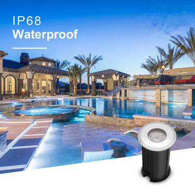 1W IP68 Iluminação subaquática à prova d'água 316SS 12V 24V LED Iluminação de piscina 2700k - 6500k