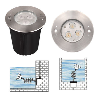 Fonte de piscina em recessos Luz subaquática 316 de aço inoxidável