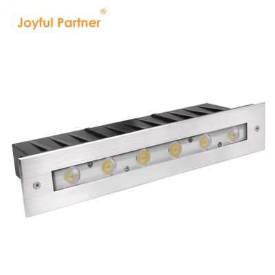 Luz Linear Subaquática Aço Inoxidável 316 DMX 512 RGB 12W DC24V Lente Assimétrica RGB3IN1