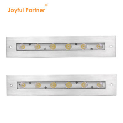 Luz Linear Subaquática Aço Inoxidável 316 DMX 512 RGB 12W DC24V Lente Assimétrica RGB3IN1