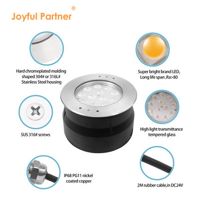 12W 24W RGB IP68 Luz subaquática LED de piscina