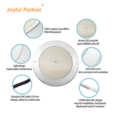 IP68 LED PAR56 Luz de piscina RGB Câmbio de cor 12VAC 42W lâmpadas de lago LED