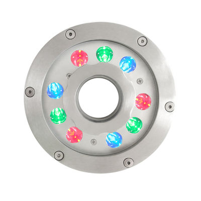 18W RGB LED Fountain Pool Light DMX Control IP68 resistente à água Luz subaquática