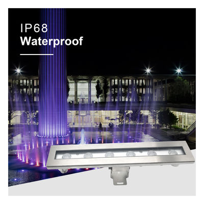 Holofote Subaquático LED IP68 6W 12W RGB3 em 1 290MM Com Suporte de Montagem