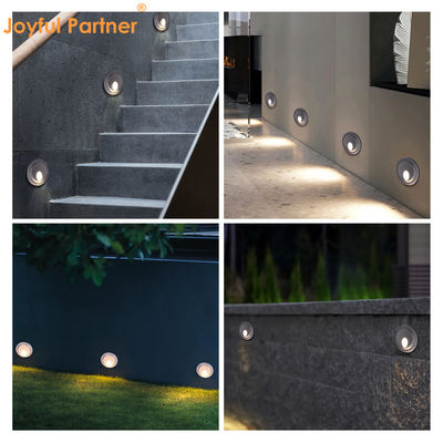 Lâmpadas LED de parede em recessos para exteriores IP65 Lâmpadas LED de alumínio à prova d'água para escadas