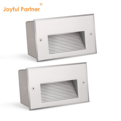 Quadrado IP65 LED Recessed Wall Light 12V 24V Quente Branco LED Escalão Luz de Parede