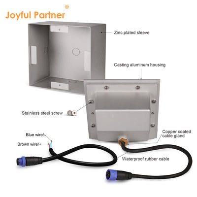 Luz de parede LED IP65 Impermeável Quadrado 12V 220V Voltagem Design personalizado para escada