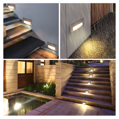 IP65 3W 5W LED Recessed Wall Light Step Linear Lighting For Stair Corner