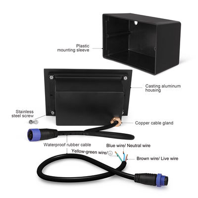 SMD 6W LED Recessed Wall Light IP65 Buried Floor Lamp Lâmpadas de piso exterior LED Step Lights