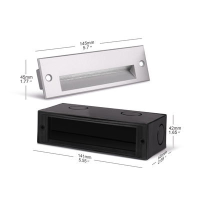 Lâmpadas retangulares de LED enterradas 220VAC 5W Lâmpadas LED brancas quentes