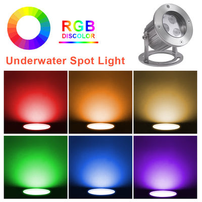 IP68 RGB Luzes de fonte LED Submersas Luz de fonte LED de aço inoxidável