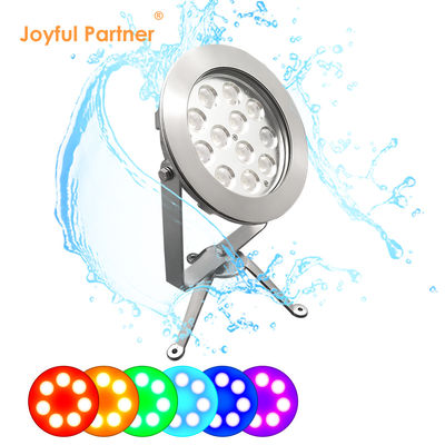 DMX Control LED Luz subaquática IP68 12W 24W Iluminação de fonte de lago