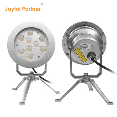 LED RGBW Luz de fonte subaquática DMX Controle de aço inoxidável Luzes subaquáticas